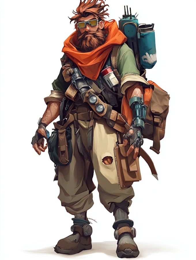 draw 2d game character or 2d game character