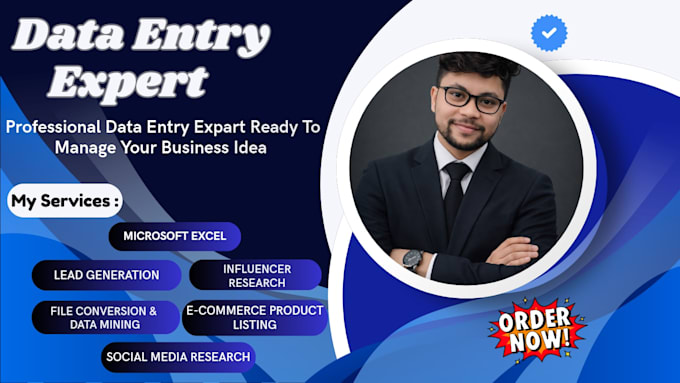 do b2b lead generation, data entry, and web research