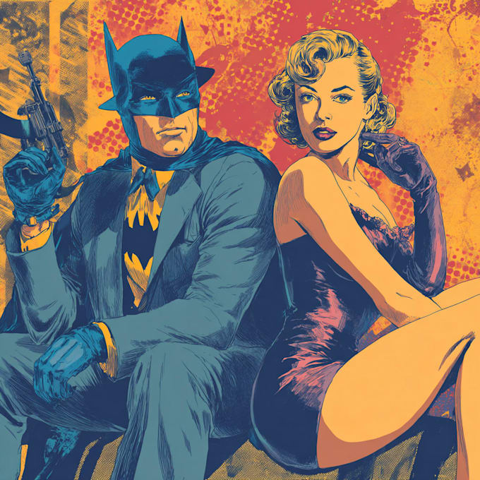 illustrate original graphic novel comic art