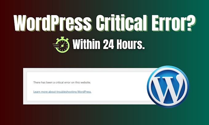 fix wordpress critical error, white screen errors