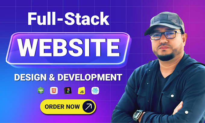 do website development, build website with react js as full stack web developer
