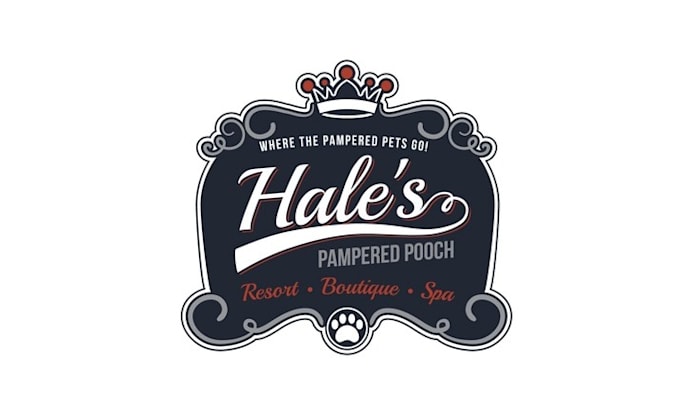 make high resolution vintage logo for hales pampered pooch