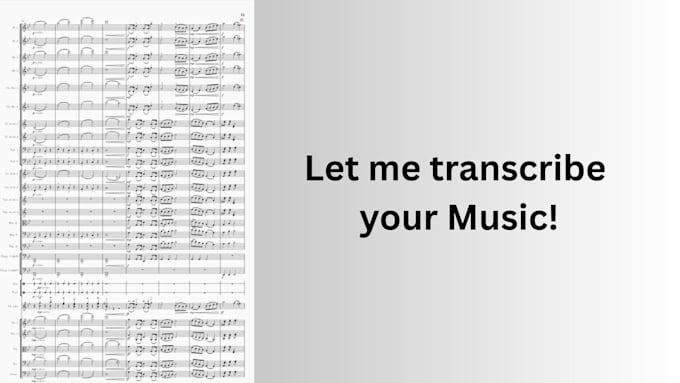 transcribe music from an audio to music sheet