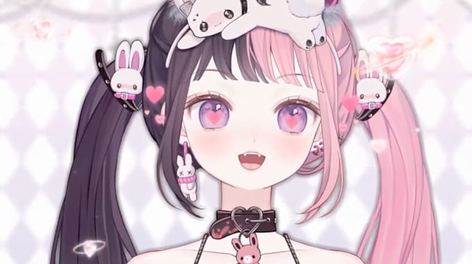draw and rig 2d anime vtuber model live2d vtuber model vtuber commission live 2d