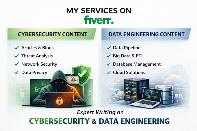 write blogs on data engineering and cybersecurity