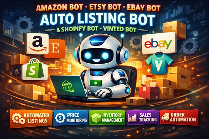 build twitter slack bot, auto listing bot for facebook,auto buying bot,chatbot