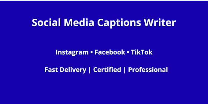 Write engaging social media captions for your business by Kouassi ...