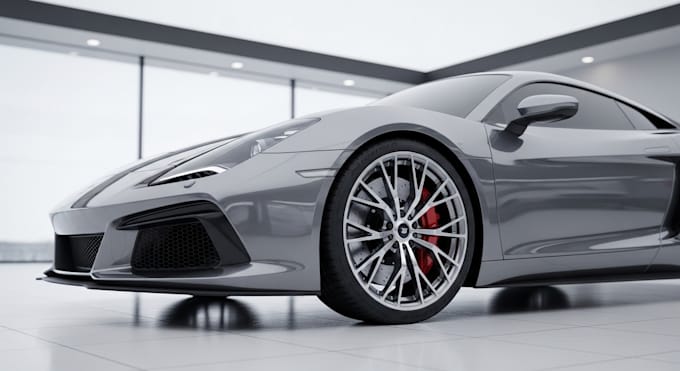 create game ready 3d car model detailed texture for unity and unreal engine