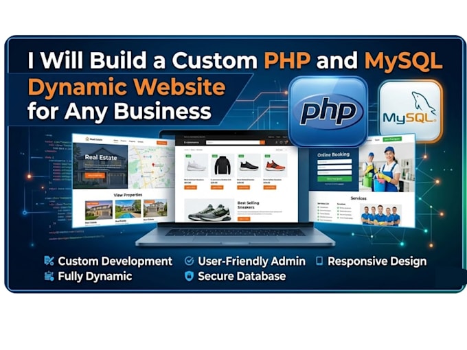 do custom ai software, full stack web application developer, PHP laravel website