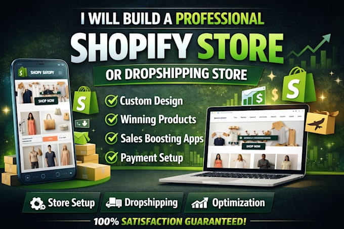 build and redesign a shopify store