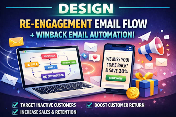 design engagement email flow winback email automation