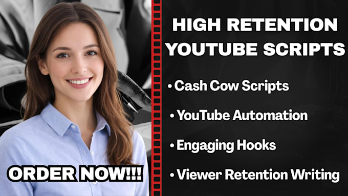 write high retention cash cow youtube scripts