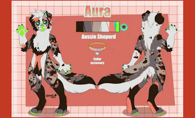 draw a furry reference sheet furry ref sheet for your fursona