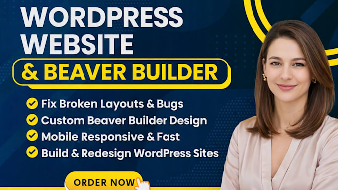 fix, customize or build wordpress website using beaver, redesign beaver builder
