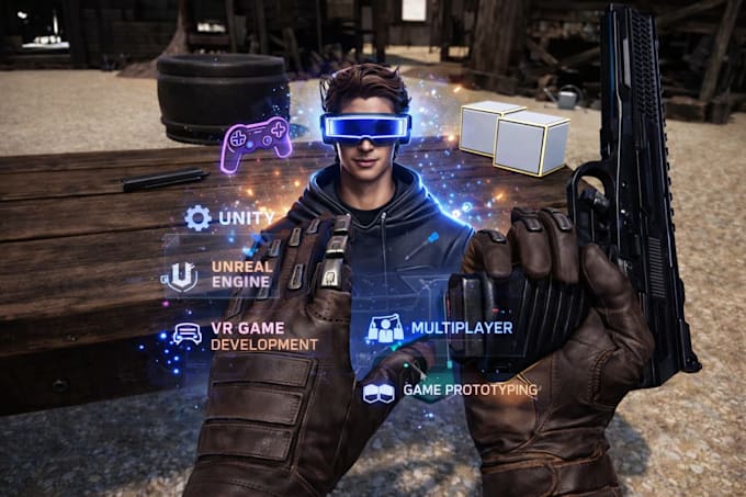 create VR game for meta quest in unity or unreal engine