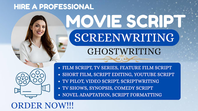 write movie script screenplay film script screenwriting tv series short film