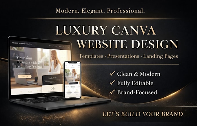 create a stunning canva website, templates, presentations and designs