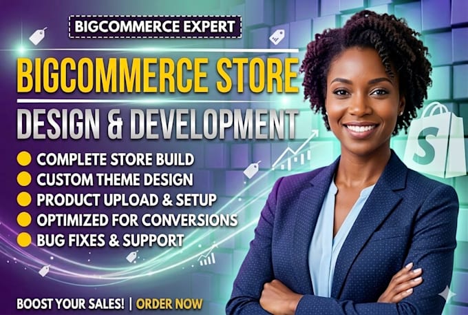design, develop, customize bigcommerce store or shopify ecommerce website