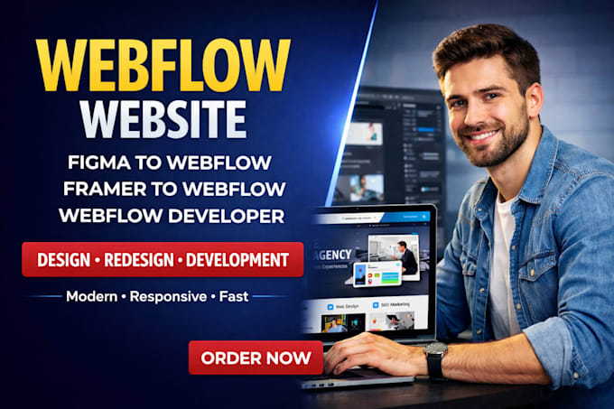 design webflow landing page for startup or convert figma to webflow