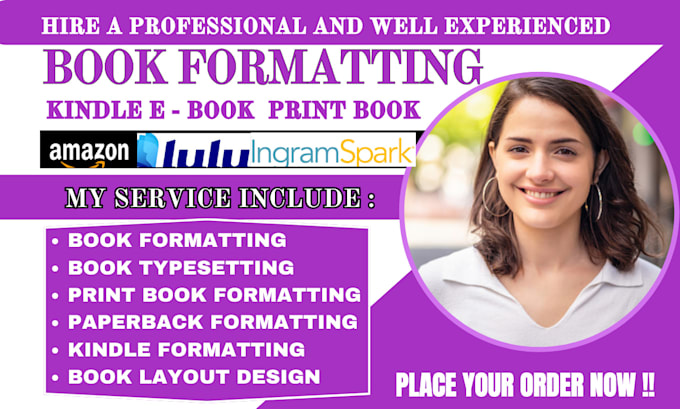 kindle ebook formatting and layout design manuscript formatting book typesetting