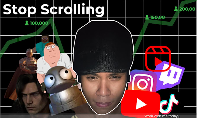 provide video editing services for gaming channels and brands