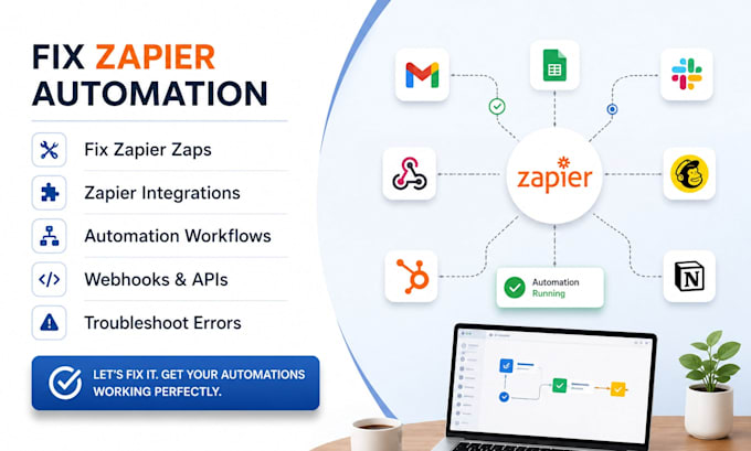 fix zapier automation and be zapier expert