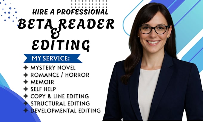 do manuscript evaluation, developmental review and editorial feedback for novels