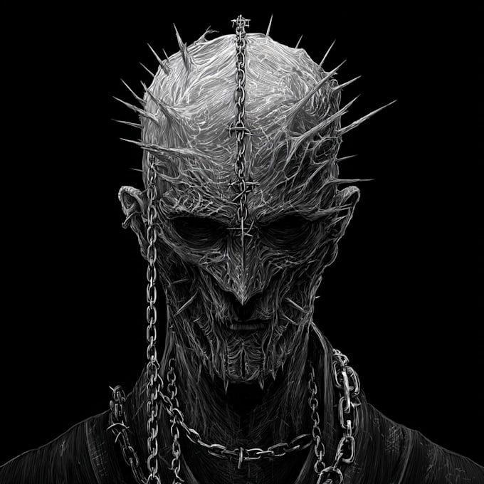 design fantasy horror character art or horror art