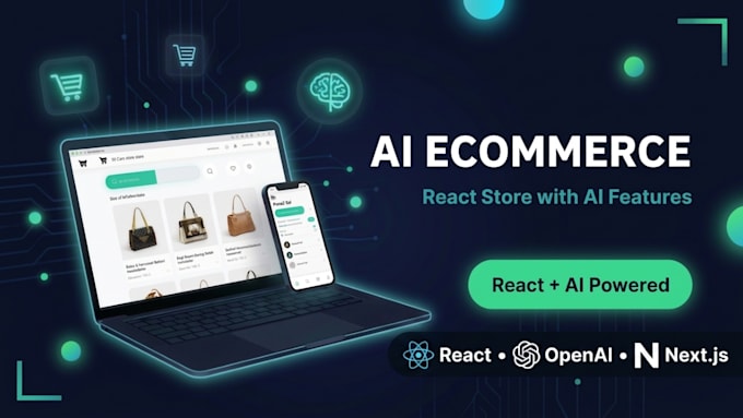 develop advanced ecommerce store website with react js