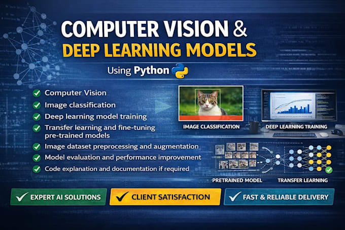 create computer vision, deep learning and machine learning solution using python