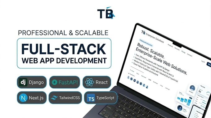 develop a professional, scalable full stack react and django web application