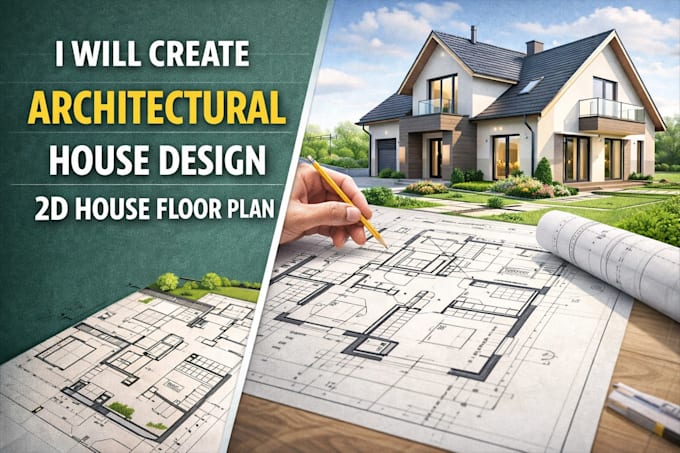 design architectural house plans and 2d floor plans professionally
