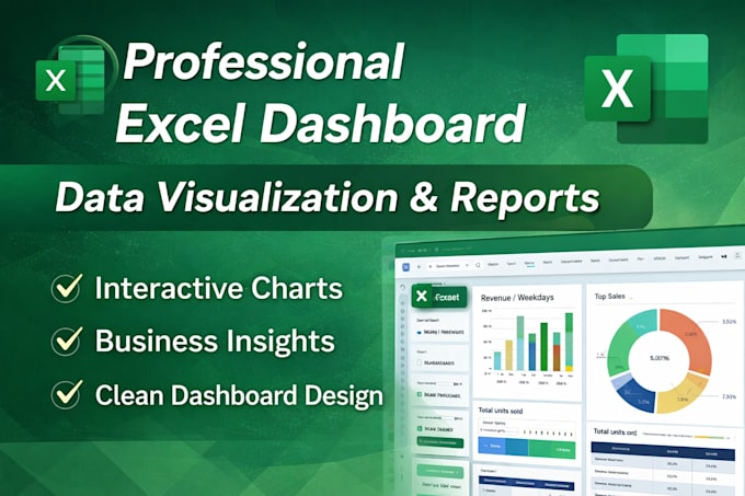 create professional excel dashboards and data visualization