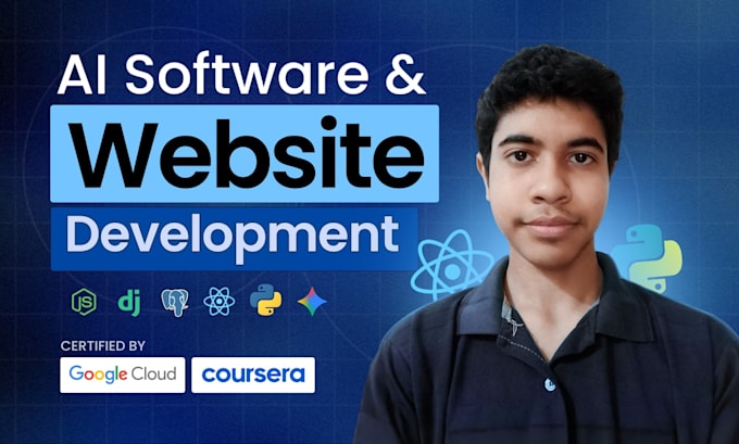 do ai website development, web application ai chatbot as ai software developer
