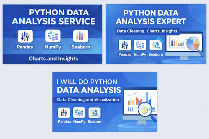 do python data analysis using pandas  matplotlib and seaborn