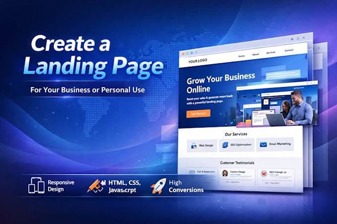 Create a responsive website using html, css and javascript by Josias ...