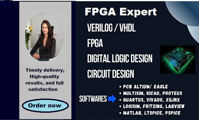help you verilog, vhdl coding for fpga using vivado, xilinix, modelsim, quartus