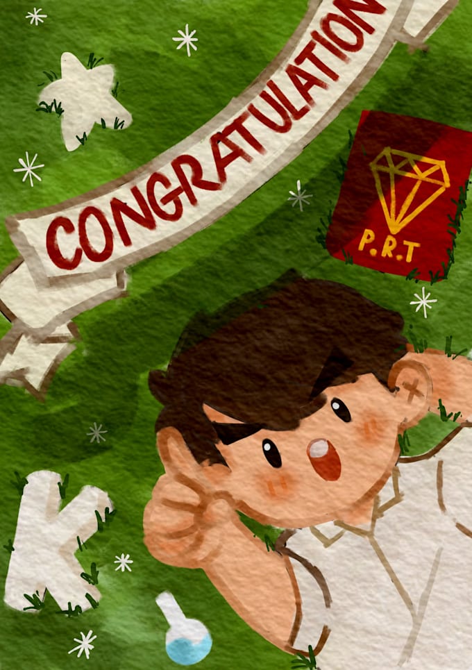 create a personalized hand drawn digital illumstration in my style