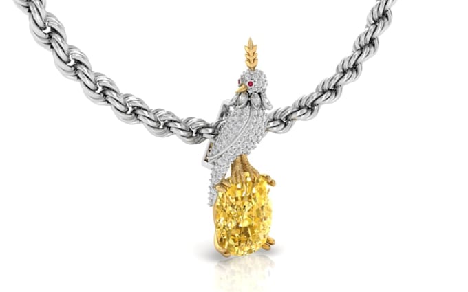 design custom 3d name pendant and iced out jewelry cad model