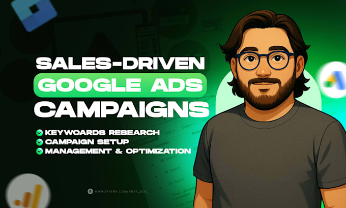 setup and manage google ads adwords PPC campaigns