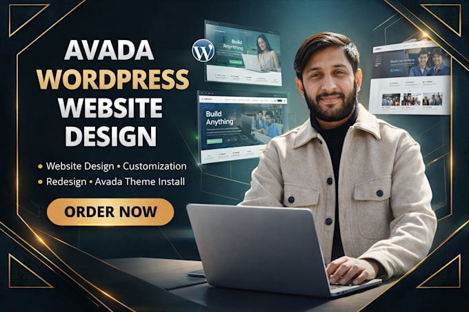 design avada, redesign avada, customize wordpress website, install avada theme