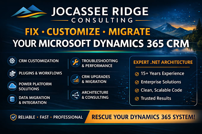 fix, customize, or migrate your microsoft dynamics 365 CRM