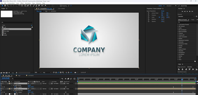 make a custom logo animation