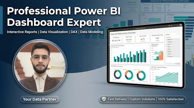 Create interactive power bi dashboard and reports by Alii_hassan_1 | Fiverr