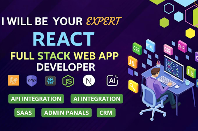 be your expert full stack next js react js developer for website development