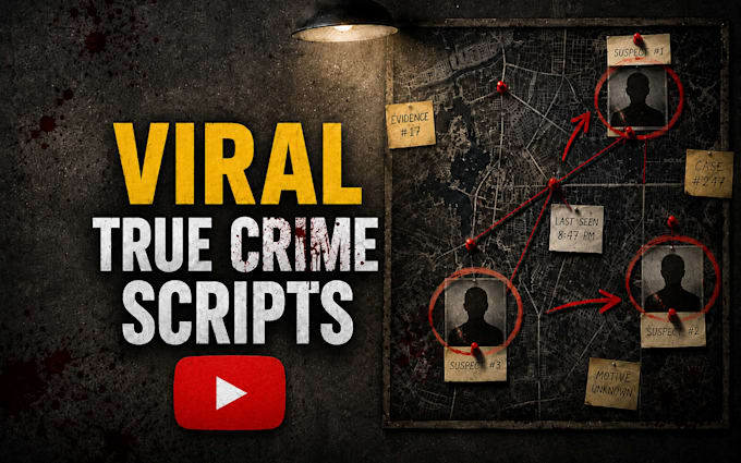 write a true crime youtube script with deep research