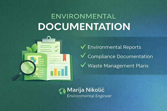 prepare environmental documentation and compliance reports