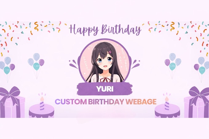create a custom animated birthday webpage with music and effects