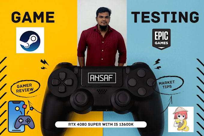 be your game tester in pc and android platforms