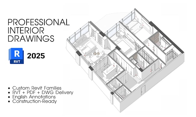 create professional revit interior drawings